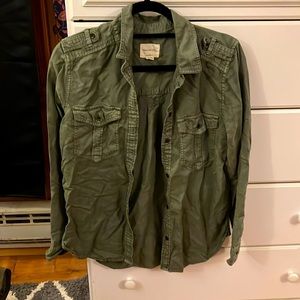army green flannel